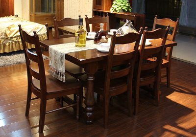 美式實(shí)木餐桌椅-2