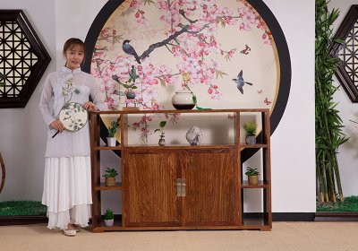 新中式茶水柜