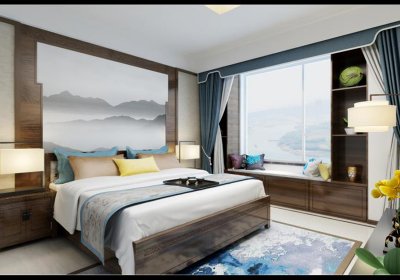 實(shí)木臥室床家具組合